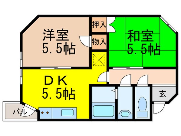 パラティ－前本の物件間取画像